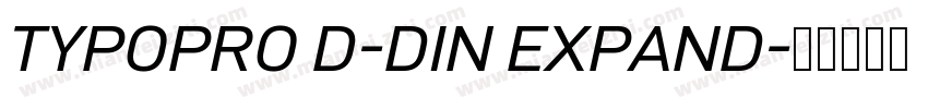 TYPOPRO D-DIN EXPAND字体转换